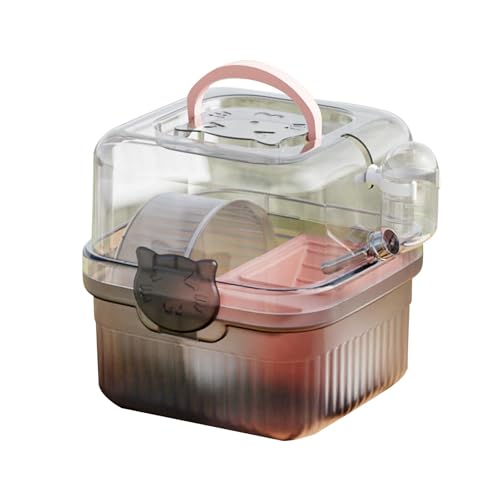 Fzaqwen Kleintier-Tragekoffer mit Wasserflasche, Zubehör für Outdoor-Sport, Rosa Fzaqwen Kleintier-Tragekoffer mit Wasserflasche, Zubehör für Outdoor-Sport, Rosa von Fzaqwen