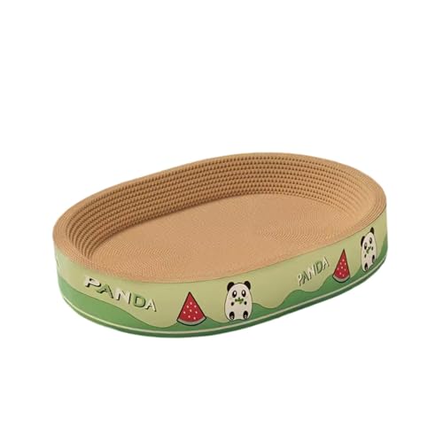 Fzaqwen Kratzbaum Aus Karton, Sofa Möbelschutz für Hauskatzen, Atmungsaktiv, 2 in 1, Oval L von Fzaqwen
