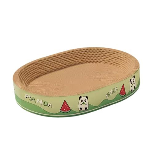 Fzaqwen Kratzbaum Aus Karton, Sofa Möbelschutz für Hauskatzen, Atmungsaktiv, 2 in 1, Oval S von Fzaqwen