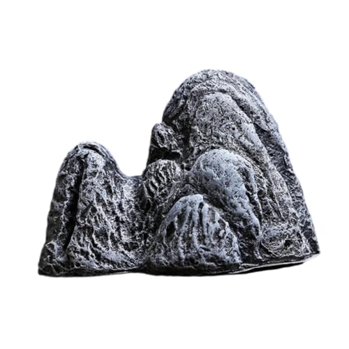 Fzaqwen Stein Aquarium Dekoration Tank Ornament Künstliche Tank Decor Aquascaping Rock für Terrarium Hof Rasen Garten, A von Fzaqwen