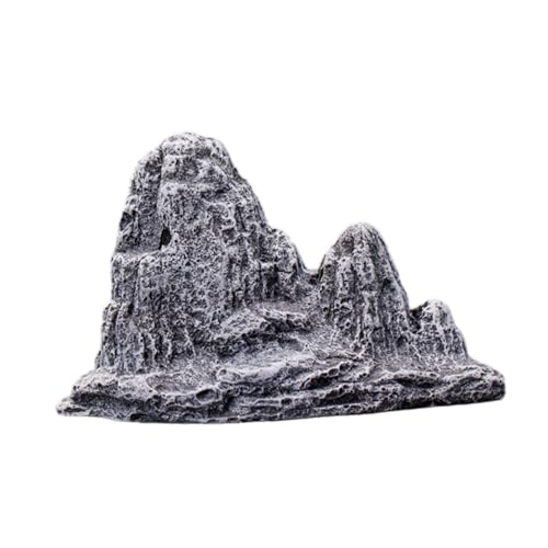 Fzaqwen Stein Aquarium Dekoration Tank Ornament Künstliche Tank Decor Aquascaping Rock für Terrarium Hof Rasen Garten, C von Fzaqwen