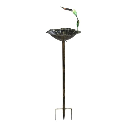 Fzaqwen Vogelbad Aus Metall für Den Außenbereich, Vogelbad Dekoration für Den Hof, Terrasse, Garten Fzaqwen Vogelbad Aus Metall für Den Außenbereich, Vogelbad Dekoration für Den Hof, Terrasse, Garten von Fzaqwen