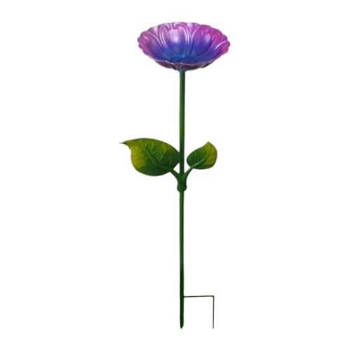 Fzaqwen Vogelbadschale mit Metallpfahl, Vogelfutterspender, Metall Blumen Vogelbadschalensockel für Garten, Außenbereich, Hinterhof, Rasendekoration, Violett Fzaqwen Vogelbadschale mit Metallpfahl, Vogelfutterspender, Metall Blumen Vogelbadschalensockel für Garten, Außenbereich, Hinterhof, Rasendekoration, Violett von Fzaqwen