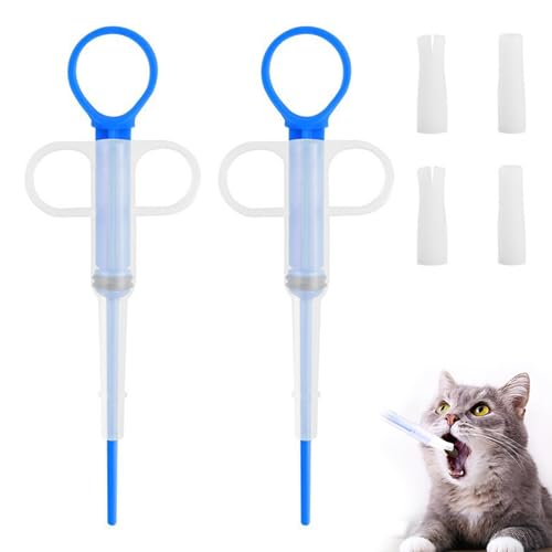 Fzcyuoo 2 Stück Haustier Pillendosierer für kleine Katzen Hunde, Pillenpistolenspender Shooter Weiche Spitze Tablet Spritze Schieber Tier Medizin Futterspender Wiederverwendbare Katze Pillenspender Fzcyuoo 2 Stück Haustier Pillendosierer für kleine Katzen Hunde, Pillenpistolenspender Shooter Weiche Spitze Tablet Spritze Schieber Tier Medizin Futterspender Wiederverwendbare Katze Pillenspender von Fzcyuoo