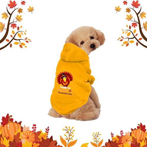 GABraden Hunde-Sweatshirt, für Thanksgiving / Hunde, geeignet für kleine und mittelgroße Katzen und Hunde (Thanksgiving-1, klein), 2 Stück von GABraden