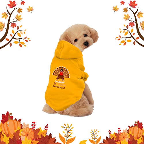 GABraden Hunde-Sweatshirt für Thanksgiving, 2 Stück, geeignet für kleine und mittelgroße Katzen und Hunde (Thanksgiving-2, Medium) von GABraden