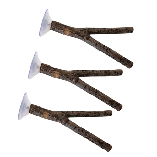 3pack Durabilität Vogelstand Holz Vogelsteche Stand Polen Haustier Vogelausbildung Werkzeug Vogelkäfigzubehör Haustier Spielzeug von GADAW