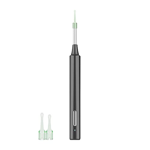 Q Grips High Definition Smart Visual Ear Digging Spoon Visueller Lichtemittierender Ohrlöffel WiFi Visual Ear Picking Endoskopische Reinigung Ohrenschmalz Sichtbarer Ohrstecker Echt (Black, One Size) Q Grips High Definition Smart Visual Ear Digging Spoon Visueller Lichtemittierender Ohrlöffel WiFi Visual Ear Picking Endoskopische Reinigung Ohrenschmalz Sichtbarer Ohrstecker Echt (Black, One Size) von GADXE
