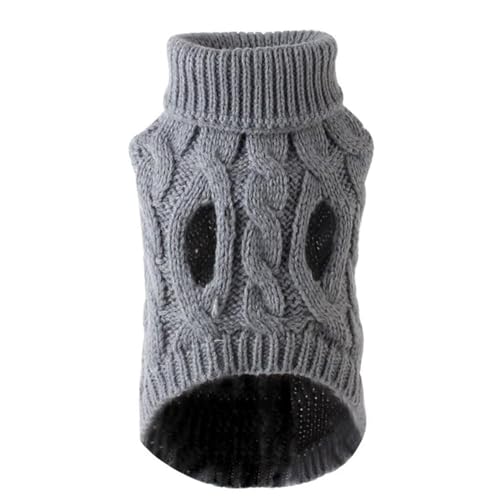 GAGALU Hunde-Kapuzenpullover für kleine und mittelgroße Hunde, Katzen, Kleidung, Winter, warm, Haustier, Rollkragen, Chihuahua, Weste, weicher Yorkie-Mantel, Teddyjacke, Grau, Größe L GAGALU Hunde-Kapuzenpullover für kleine und mittelgroße Hunde, Katzen, Kleidung, Winter, warm, Haustier, Rollkragen, Chihuahua, Weste, weicher Yorkie-Mantel, Teddyjacke, Grau, Größe L von GAGALU