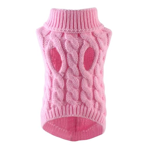 GAGALU Hunde-Kapuzenpullover für kleine und mittelgroße Hunde, Katzen, Kleidung, Winter, warm, Haustier, Rollkragen, Chihuahua, Weste, weicher Yorkie-Mantel, Teddyjacke, Hellrosa, L GAGALU Hunde-Kapuzenpullover für kleine und mittelgroße Hunde, Katzen, Kleidung, Winter, warm, Haustier, Rollkragen, Chihuahua, Weste, weicher Yorkie-Mantel, Teddyjacke, Hellrosa, L von GAGALU