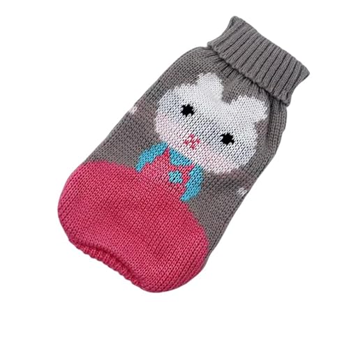 GAGALU Jersey de Perros Ropa De Perro De Invierno Ropa De Suéter De Navidad Cálido Ropa De Mascota-Conejo Gris-Xxl von GAGALU