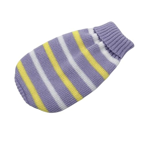 GAGALU Jersey de Perros Ropa De Perro De Invierno Ropa De Suéter De Navidad Cálido Ropa De Mascota-Franja Gris-Metro von GAGALU