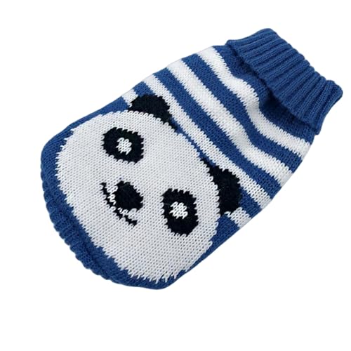 GAGALU Jersey de Perros Ropa De Perro De Invierno Ropa De Suéter De Navidad Cálido Ropa De Mascota-Panda Azul-Metro von GAGALU