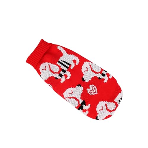 GAGALU Katzenpullover Lindo Disfraz De Suéter De Gato Productos De Ropa De Ropa De Mascotas Calientes De Invierno Para Animales-Cachorro Rojo-6 von GAGALU