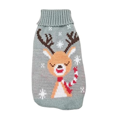 GAGALU Katzenpullover Lindo Disfraz De Suéter De Gato Productos De Ropa De Ropa De Mascotas Calientes De Invierno Para Animales-Ciervo Gris-Dieciséis von GAGALU