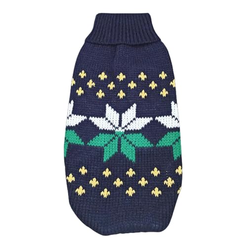 GAGALU Katzenpullover Lindo Disfraz De Suéter De Gato Productos De Ropa De Ropa De Mascotas Calientes De Invierno Para Animales-Hojas De La Marina-12 von GAGALU