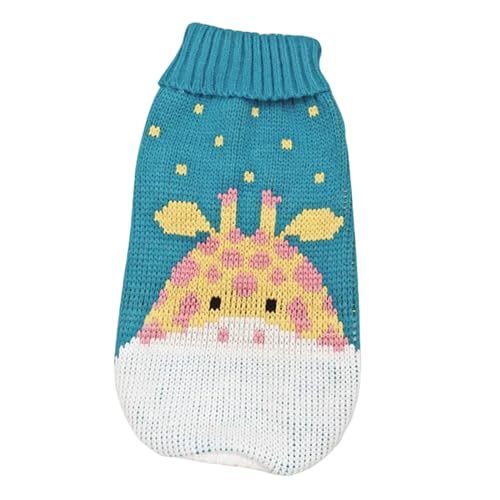 GAGALU Katzenpullover Lindo Disfraz De Suéter De Gato Productos De Ropa De Ropa De Mascotas Calientes De Invierno Para Animales-Jirafa De La Marina-8 von GAGALU