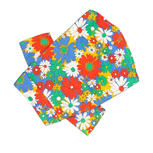 Haustierkleidung, Kleidung mit Blumenmuster, Knopf unten, für Welpen, kleine Hunde, leicht, süß, cool für Teddy, Sommer (Color : Flower Shirt, Size : S) von GAGMXE