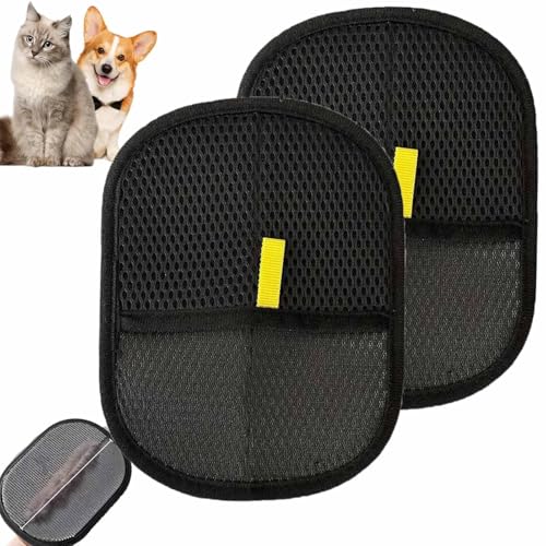 2 Stück Pet Hair Remover Katzenhandschuh, Doppelseitige Fellhandschuhe Katze Pet Grooming Gloves, Fellpflegehandschuh Katze, Elektrostatische Handschuhe für Haustiere hair, Reinigung von Teppichen Sof 2 Stück Pet Hair Remover Katzenhandschuh, Doppelseitige Fellhandschuhe Katze Pet Grooming Gloves, Fellpflegehandschuh Katze, Elektrostatische Handschuhe für Haustiere hair, Reinigung von Teppichen Sof von GAIALYST
