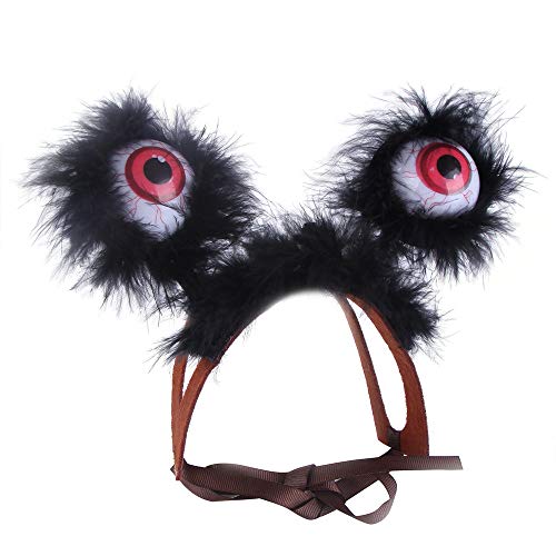 GAKIN 1 x Halloween-Haustier-Kopfschmuck mit niedlichem Haustier-Dekoration, Hut mit großem Auge, leuchtende Requisiten von GAKIN