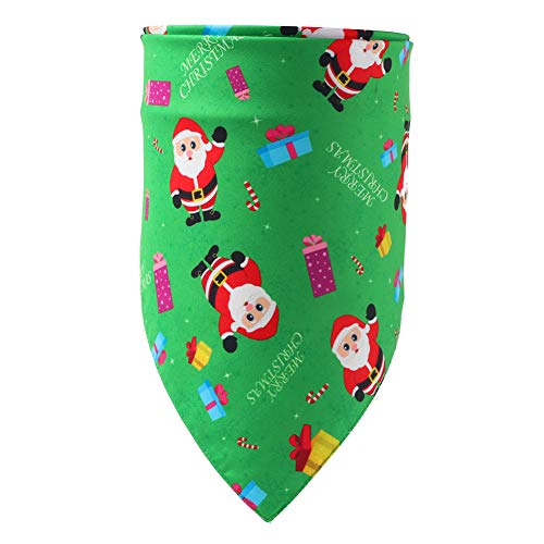 GAKIN 1 x Weihnachts-Hunde-Halstuch mit niedlichem Muster, Dreieck-Lätzchen, Schal, Haustier-Geburtstagsparty-Zubehör von GAKIN