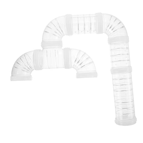 GALPADA 1 Satz Hamster Tunnel Weißes DIY Röhrensystem für Kleintiere Langlebig Fördert Bewegung und Erkundung für Hamster und Igel von GALPADA