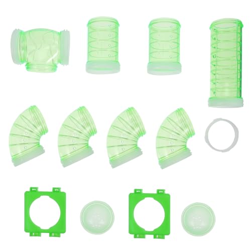 GALPADA 1 Satz Hamsterrohren mit Verbindungsplatten DIY Tunnel für Kleintierkäfige Teiliges Set aus Robustem für Kreative für Hamster und Kleine Haustiere GALPADA 1 Satz Hamsterrohren mit Verbindungsplatten DIY Tunnel für Kleintierkäfige Teiliges Set aus Robustem für Kreative für Hamster und Kleine Haustiere von GALPADA