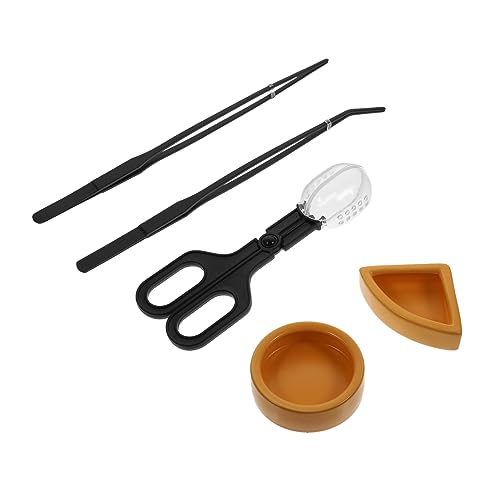 GALPADA 1 Satz Reptilien Futter und Wasserschalen Set aus Teilig Futterpinzette Sicher und Geruchsneutral für Geckos Eidechsen und Schildkröten GALPADA 1 Satz Reptilien Futter und Wasserschalen Set aus Teilig Futterpinzette Sicher und Geruchsneutral für Geckos Eidechsen und Schildkröten von GALPADA