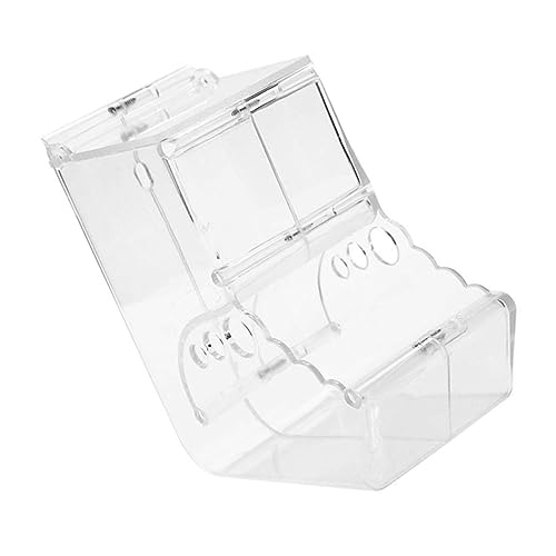 GALPADA 1 Stück Automatischer Hamster Futterspender Transparenter Futterautomat für Kleintiere für Hamster Meerschweinchen und Andere Haustiere Hochwertiger Einfach zu Befüllen und Sicher von GALPADA