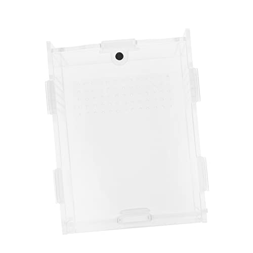 GALPADA Transparente Reptilienzuchtbox für Schildkröten Schlangen und Spinnen Leicht Tragbar und Feuchtigkeitsbeständig Kletterdekor für Terrarien von GALPADA