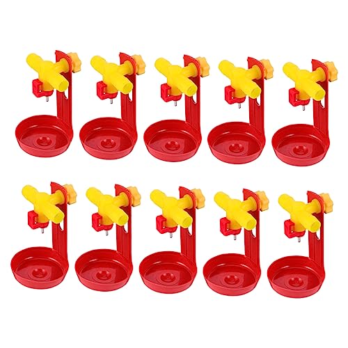 GALPADA 10 Stück Hühnertrinker Wasserspender Hühnerwasserbecher Trinken geflügel tränke Geflügeltränke Automatischer Trinkbrunnen für Hühner Kükentränke aus Stahlkugel Plastik rot GALPADA 10 Stück Hühnertrinker Wasserspender Hühnerwasserbecher Trinken geflügel tränke Geflügeltränke Automatischer Trinkbrunnen für Hühner Kükentränke aus Stahlkugel Plastik rot von GALPADA