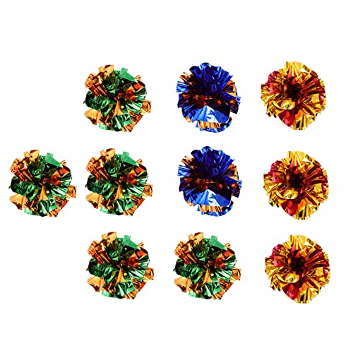 GALPADA 10 Stück Teiliges Interaktives Katzenspielzeug Crinkle Bälle für Katzen und Hunde Geräuschaktiv Langlebig Multifunktional Fördert und Bewegung Farben Zufällig Zufällige Farbe GALPADA 10 Stück Teiliges Interaktives Katzenspielzeug Crinkle Bälle für Katzen und Hunde Geräuschaktiv Langlebig Multifunktional Fördert und Bewegung Farben Zufällig Zufällige Farbe von GALPADA