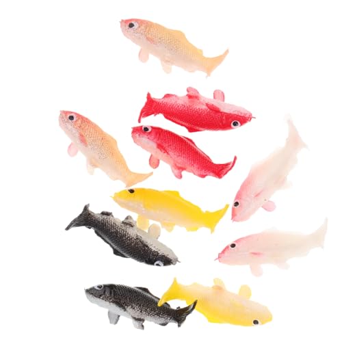 GALPADA 10 Stück Teiliges Mini Koi Fisch Modell Realistische Harz Ornament für Aquarium Dekoration Bunte Kleine Karpfen Figuren Vielseitig für Fischbecken und Partydeko Geeignet GALPADA 10 Stück Teiliges Mini Koi Fisch Modell Realistische Harz Ornament für Aquarium Dekoration Bunte Kleine Karpfen Figuren Vielseitig für Fischbecken und Partydeko Geeignet von GALPADA