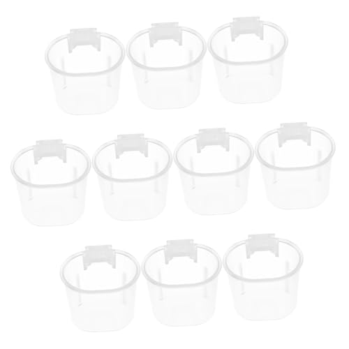GALPADA 10 Stück Teiliges Vogel futternapf Stabilem Kunststoff Kleine Futter Wasserschalen für Papageien und Wellensittiche Praktischer Aufhängebehälter Einfach zu Reinigen als GALPADA 10 Stück Teiliges Vogel futternapf Stabilem Kunststoff Kleine Futter Wasserschalen für Papageien und Wellensittiche Praktischer Aufhängebehälter Einfach zu Reinigen als von GALPADA