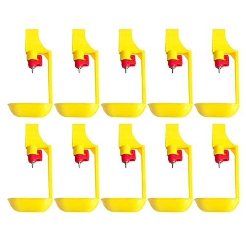 GALPADA 10 Stück Vierkant Rohr Huhn Mit Wassersp Ender Tränkeschale Für Hähnchenbällchen Hühnertränke Aus Stahlkugel Automatischer Hühnertränkennapf Hühnertränke-Werkzeug von GALPADA