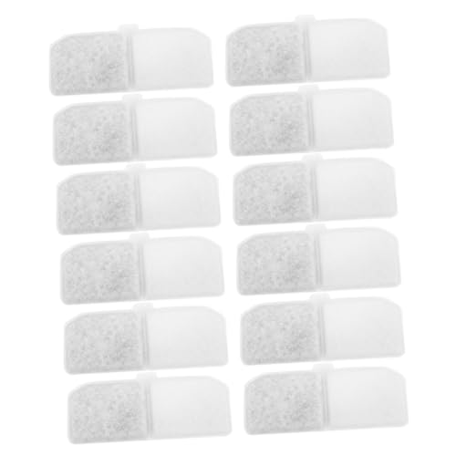 GALPADA 12 Stück Teiliges Haustier Trinkbrunnen Filter mit Aktivkohle und Harz gegen und Geruch Weiches Wasser für Katzen und Hunde Ersatzfilter für Haustier Wasserspender von GALPADA