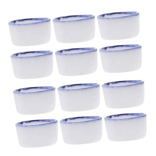 GALPADA 12 Stück Teiliges Mini Keramik Wasserbecken für Spinnen und Skorpione Praktische Wasserschale für Reptilien Futter und Trinkschale für Terrarien Einfach zu Reinigen und von GALPADA