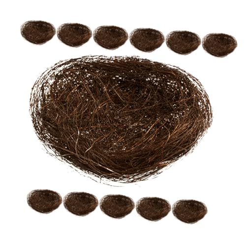GALPADA 12 Stück Teiliges Simuliertes Vogel Nest Ornament Kreative für Garten als Kaltgericht Dekoration Fotografie Requisiten GALPADA 12 Stück Teiliges Simuliertes Vogel Nest Ornament Kreative für Garten als Kaltgericht Dekoration Fotografie Requisiten von GALPADA