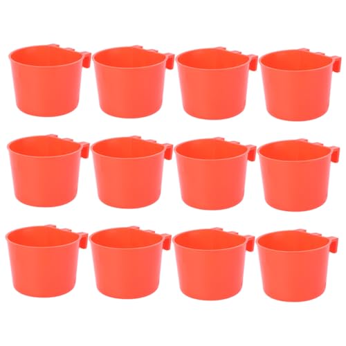 GALPADA 12 Stück Teiliges Vogel futternapf Langlebigem Bruchsicherem Material Abnehmbar und Leicht zu Reinigen Geeignet als Futter Wassernapf für Wellensittich Kanarienvogel von GALPADA