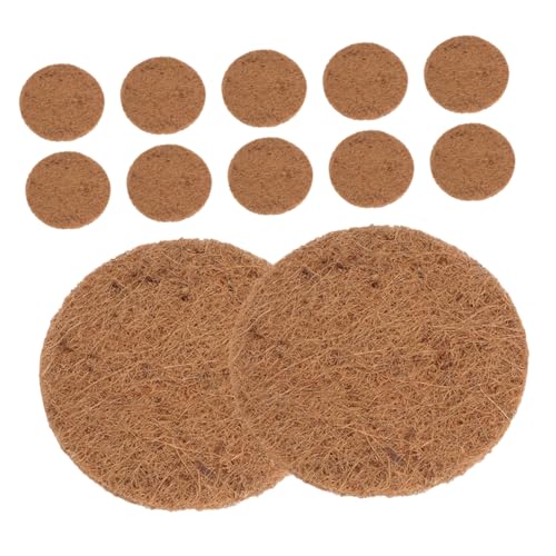 GALPADA 12Stücke Kokosfaser Nistmatte für Tauben Vogelnestmatte Multifunktionale Pads für Pflanzen und Kleintiere Schutz Erde und Leckagen von GALPADA