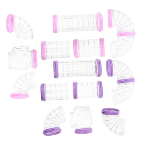 GALPADA 16 Stück DIY Hamsterrohre Außenrohre Hamsterkäfig Verbindungstunnelschienen GALPADA 16 Stück DIY Hamsterrohre Außenrohre Hamsterkäfig Verbindungstunnelschienen von GALPADA