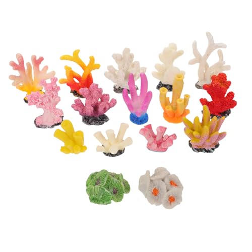 GALPADA 16 Stück Teiliges Mini Korallen Aquarium Dekor Realistische Künstliche Korallenfiguren Farbenfrohes Meeresmotiv für Aquarienlandschaften Nachhaltige Fischbecken Deko Vielseitige GALPADA 16 Stück Teiliges Mini Korallen Aquarium Dekor Realistische Künstliche Korallenfiguren Farbenfrohes Meeresmotiv für Aquarienlandschaften Nachhaltige Fischbecken Deko Vielseitige von GALPADA