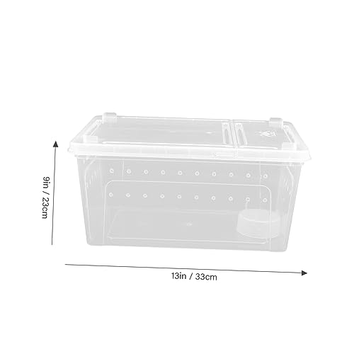 GALPADA 1Satz Reptilien Futterbox Teiliges Zucht Und Hatching Container Für Schlangen Spinnen Geckos Und Kleine Schildkröten Hochtransparente Zuchtbox Für Haustiere Und Lebende von GALPADA