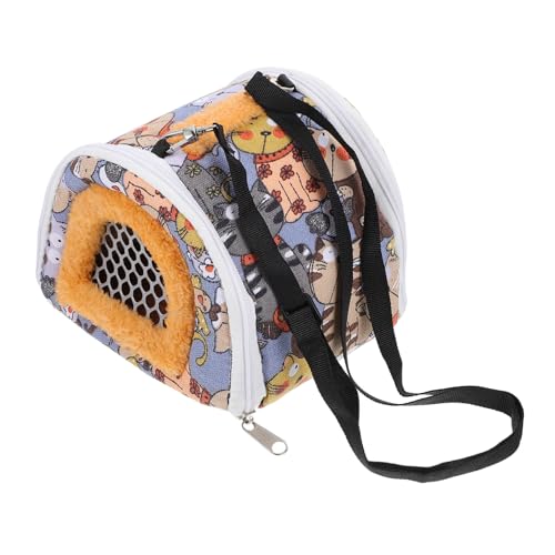 GALPADA 1Stück Hamster Tragetasche Mit Tiermotiven Für Reisen Und Outdoor Aktivitäten Hamster Nest Für Kleine Haustiere Wie Ratten Meerschweinchen Und Chinchillas Hohe von GALPADA