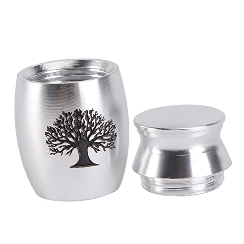 GALPADA 1Stück Haustier Urne Mit Klassische Cinerary Urne Für Haustiere Robuster Und Eleganter Pet Ash Jar Silberne Tierurnen Für Erinnerung von GALPADA