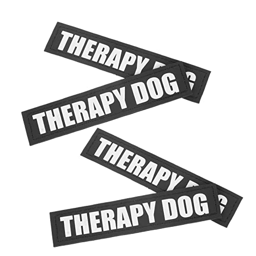 GALPADA 2 Paare Reflektierende Hundepatch Vest Strapazierfähiges PU Material Sichtbarkeit im Dunkeln Geeignet für Hunde und Geschirre von GALPADA