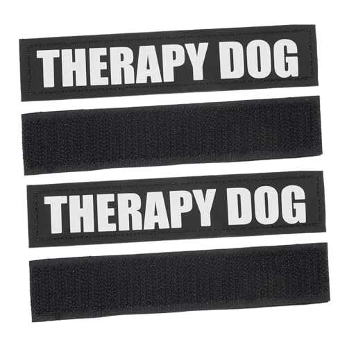 GALPADA 2 Paare Reflektierende Hundeweste Aufnäher Sicherheits Patches für Hunde Brustgeschirr Langlebiges Material Nacht Sichtbarkeit für Kleine bis Mittlere Hunde Einfach Ersetzbar und von GALPADA