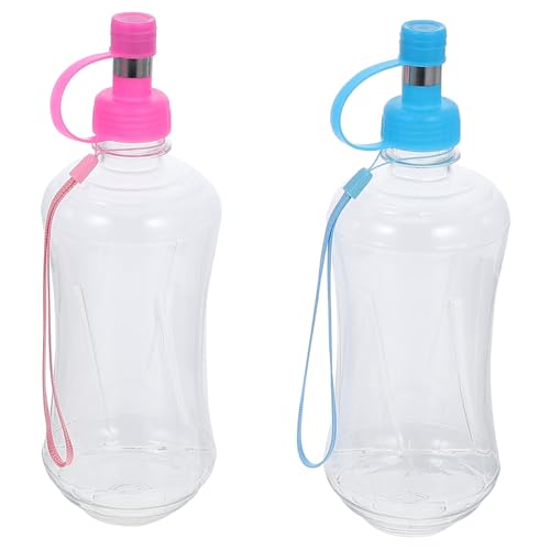 GALPADA 2 STÜCK Tragbare Hundewasserflasche mit Trinkaufsatz aus Robustem Material Auslaufsicherer Outdoor Wasserspender für Welpen und Hunde für Reisen und von GALPADA