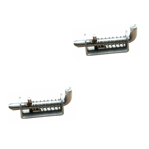 GALPADA 2 Stck. Thickened Stainless Steel Gate Latch Sicherheits-türschloss mit Federbolzen Robust für Haustierkäfig Einfache Installation und Langlebiger Schutz von GALPADA