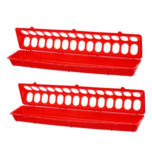GALPADA 2 Stück Anti Drop Tauben Futtertrog Rot Langlebiger Futterspender für Taubenkäfig Geeignet für Tauben Papageien Wildvögel Einfache Reinigung und Lange Nutzung GALPADA 2 Stück Anti Drop Tauben Futtertrog Rot Langlebiger Futterspender für Taubenkäfig Geeignet für Tauben Papageien Wildvögel Einfache Reinigung und Lange Nutzung von GALPADA